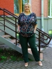 Женские летние брюки большого размера  Майами 3 Размер 62 64 66 68 70 72 74 76